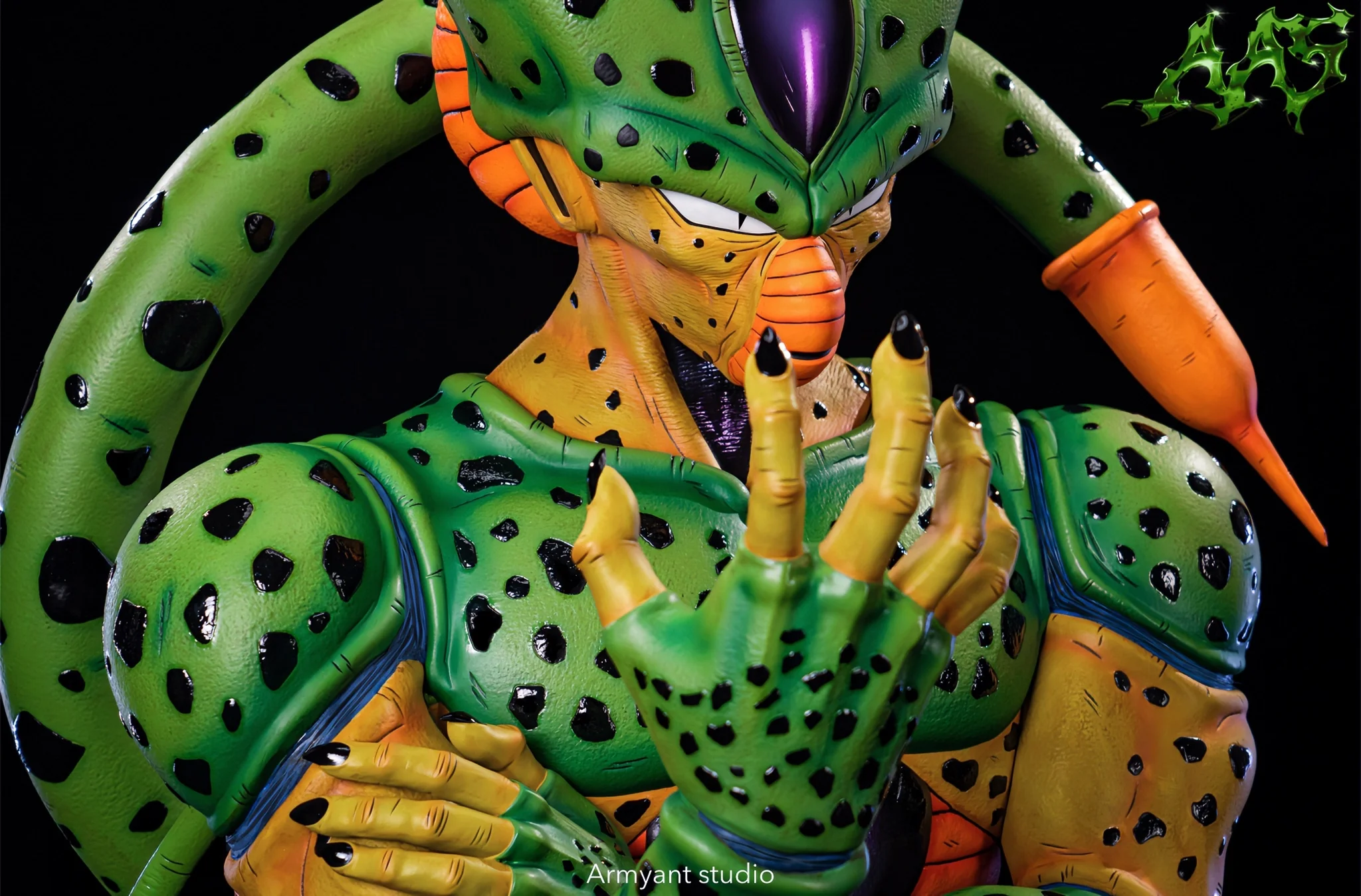 Dragon Ball ArmyAnt Studio First Form Cell Life Size Bust Resin Statue - Image 4