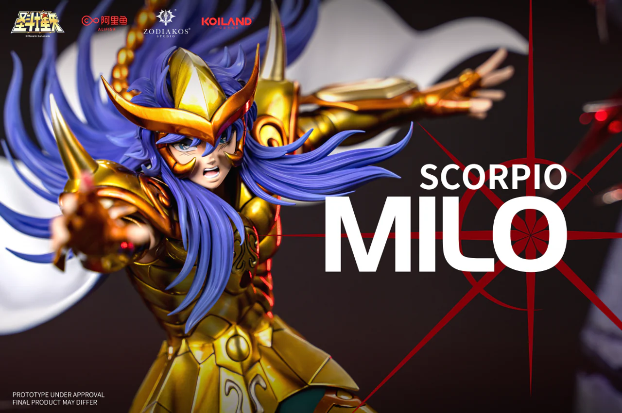 Saint Seiya Zodiakos Studio Milo Licensed Resin Statue - Image 12
