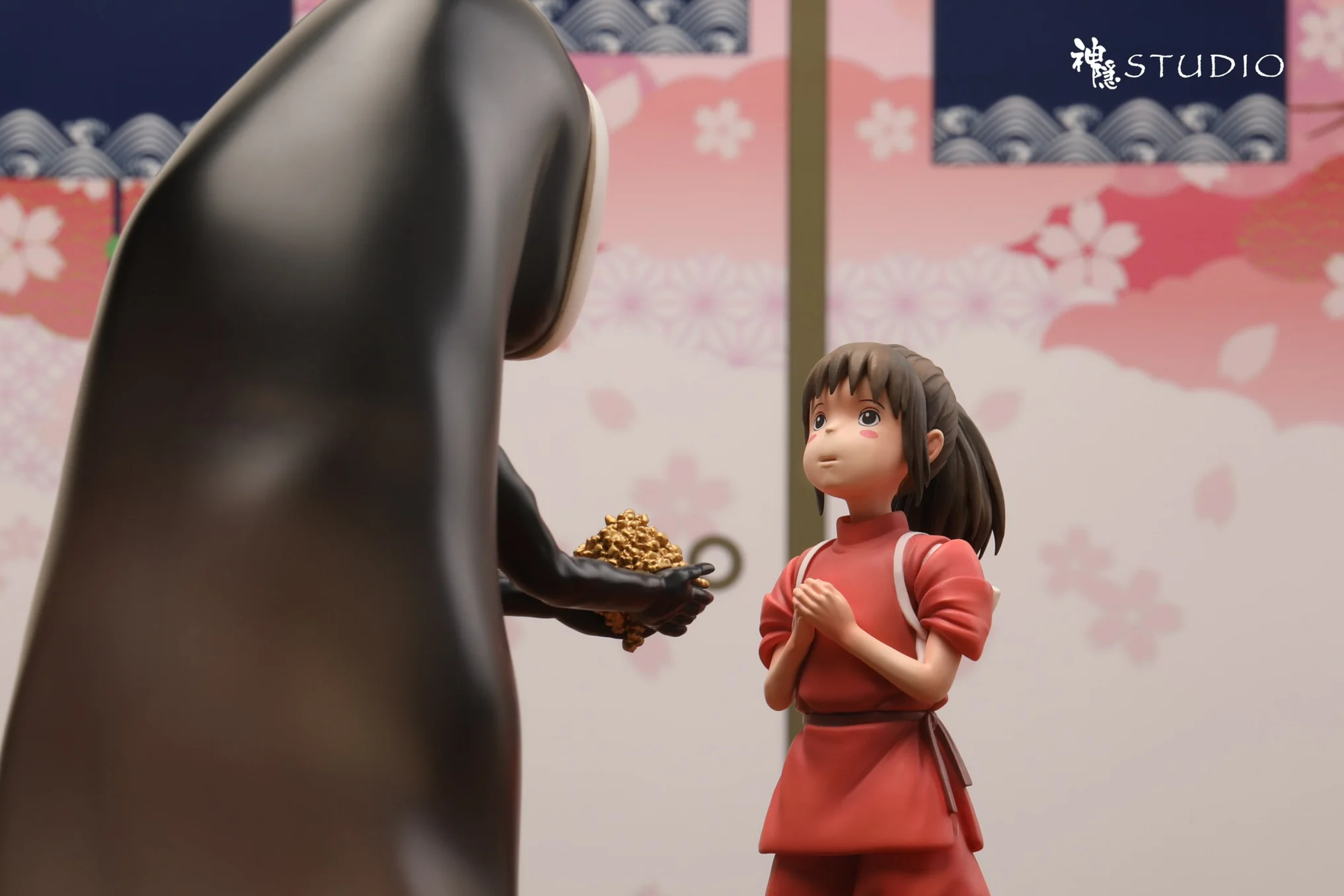Spirited Away ShenYin Studio Chihiro & No Face Resin Statue - Image 16